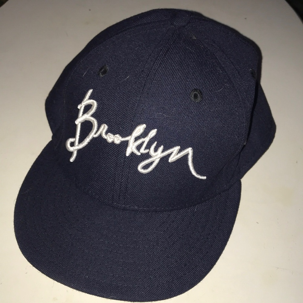 New Era Navy Cap with White Brooklyn Script